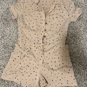 Entro Tan Star Patterned Romper